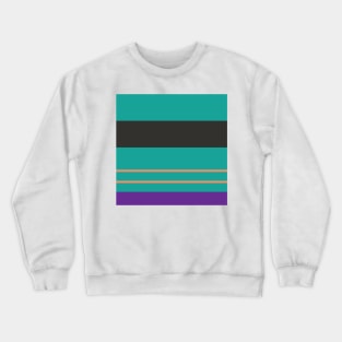 A fantastic adaptation of Light Red Ochre, Big Foot Feet, Purple, Blue/Green and Dark Grey stripes. Crewneck Sweatshirt